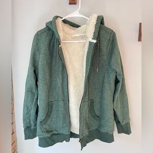 L.L. Bean Cream Sherpa Fleece